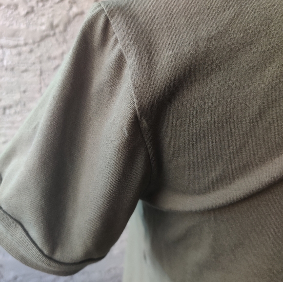 🆕 "Only Kinda Care" LuLaRoe Olive Green Liv t-shirt 👕 (XXS) - Picture 5 of 9